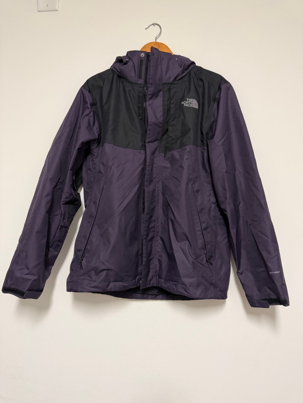 The North Face Purple and Black Waterproof Shell Jacket